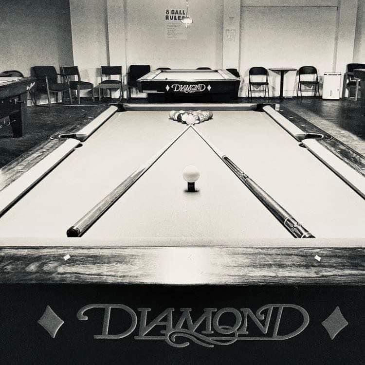 Q-Ball Billiards pool hall exterior/interior