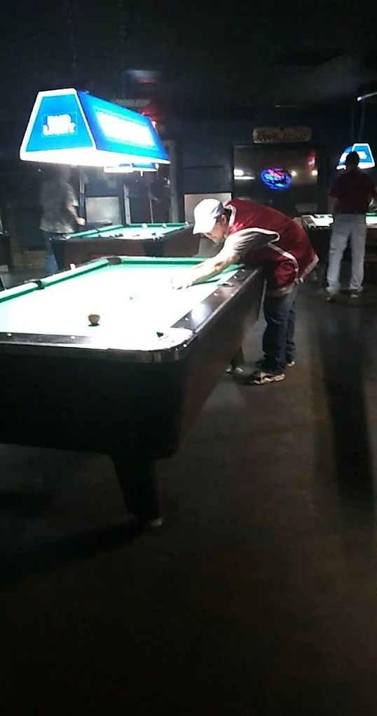 County Line pool hall exterior/interior