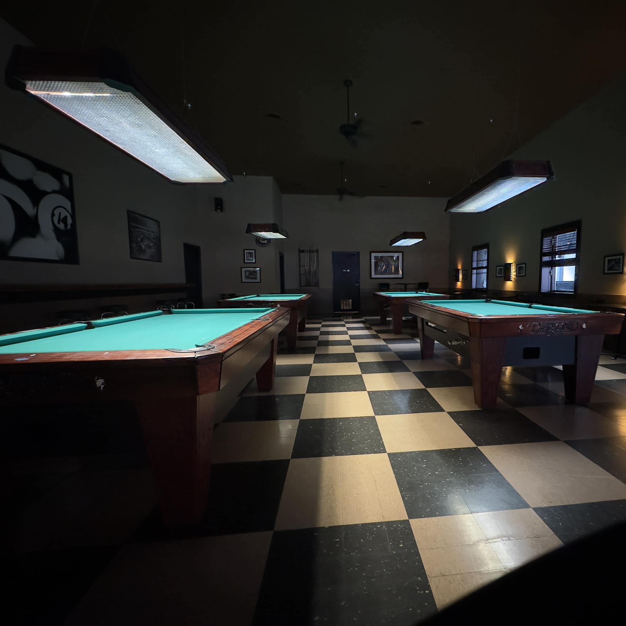 The Barret Bar pool hall exterior/interior