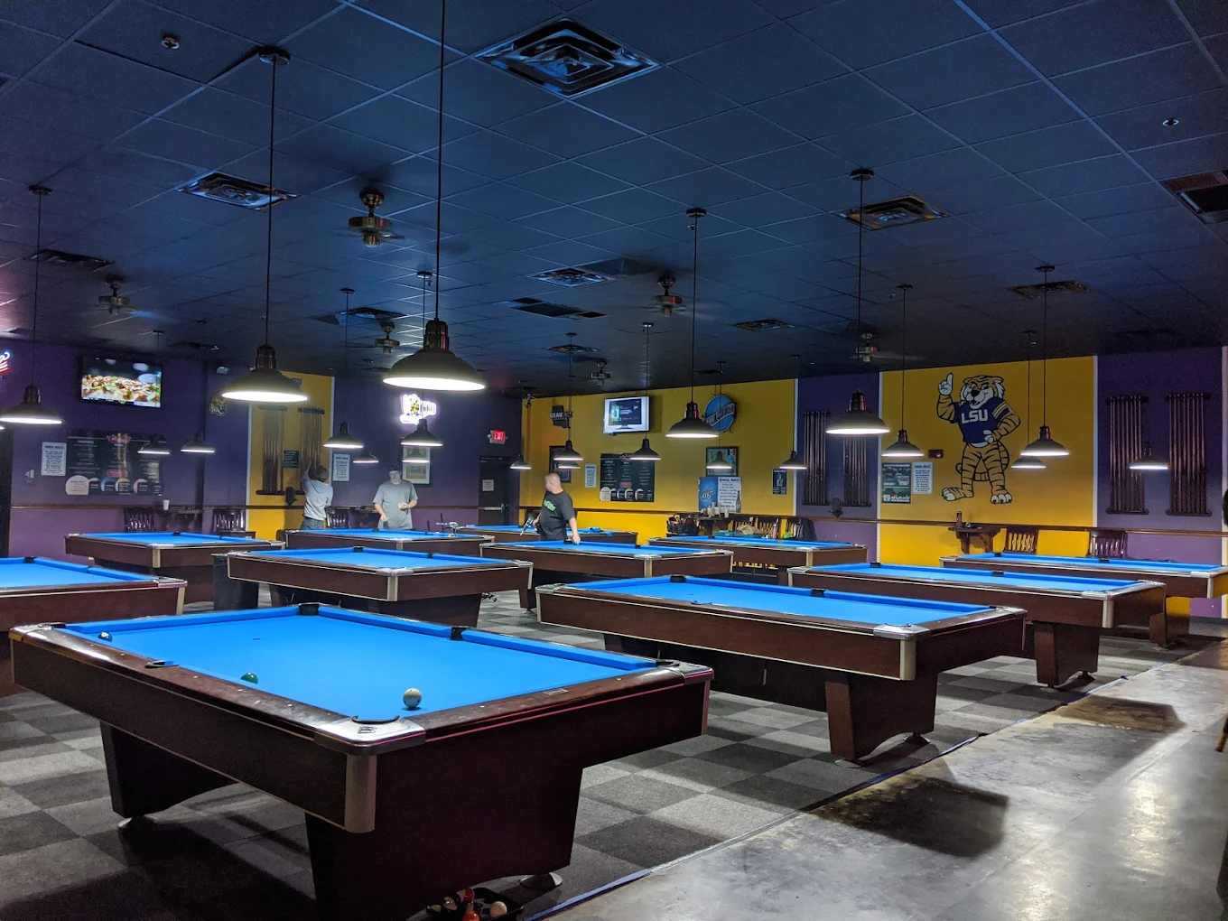 Rickochet Billiards pool hall exterior/interior