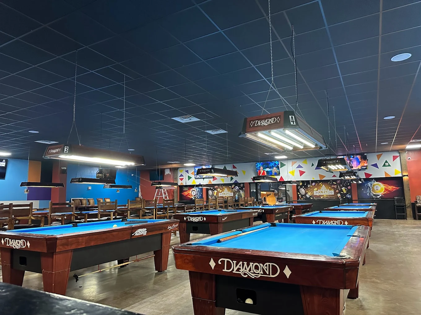 Arena Billiards Bar & Grill pool hall exterior/interior