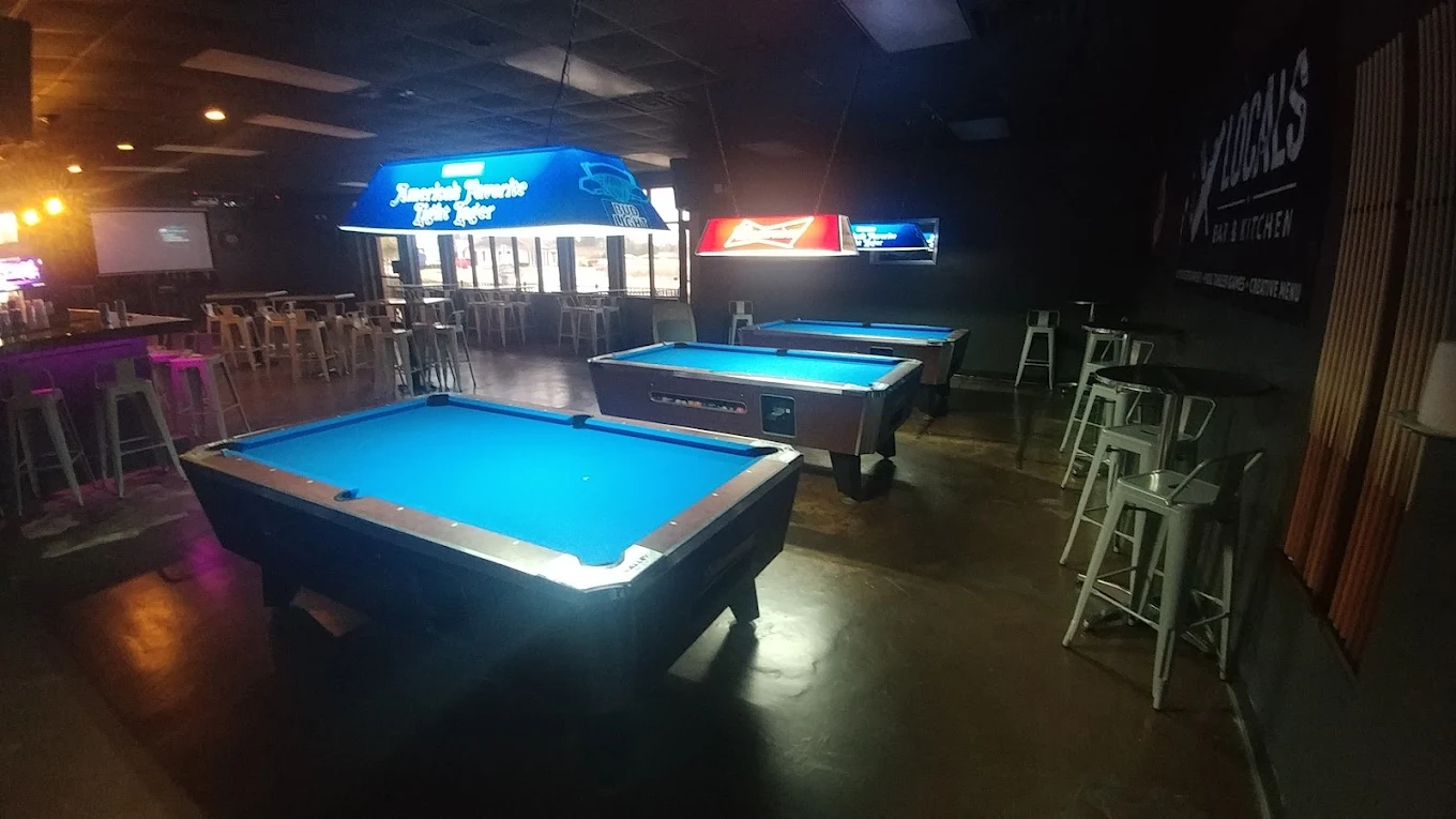 Locals Bar and Kitchen pool hall exterior/interior