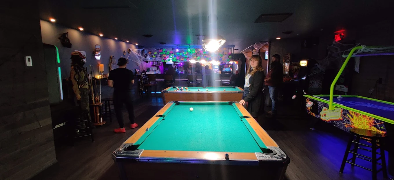 Breakroom 248 pool hall exterior/interior