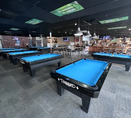 Belles' Sports Bar & Grill pool hall exterior/interior
