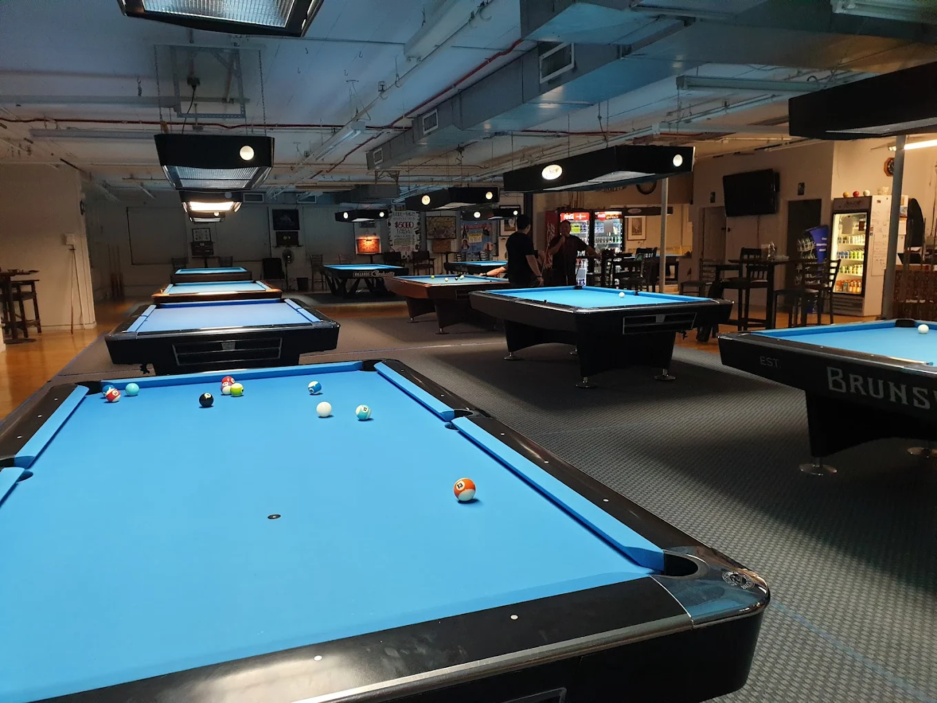 Amazin Billiards pool hall exterior/interior