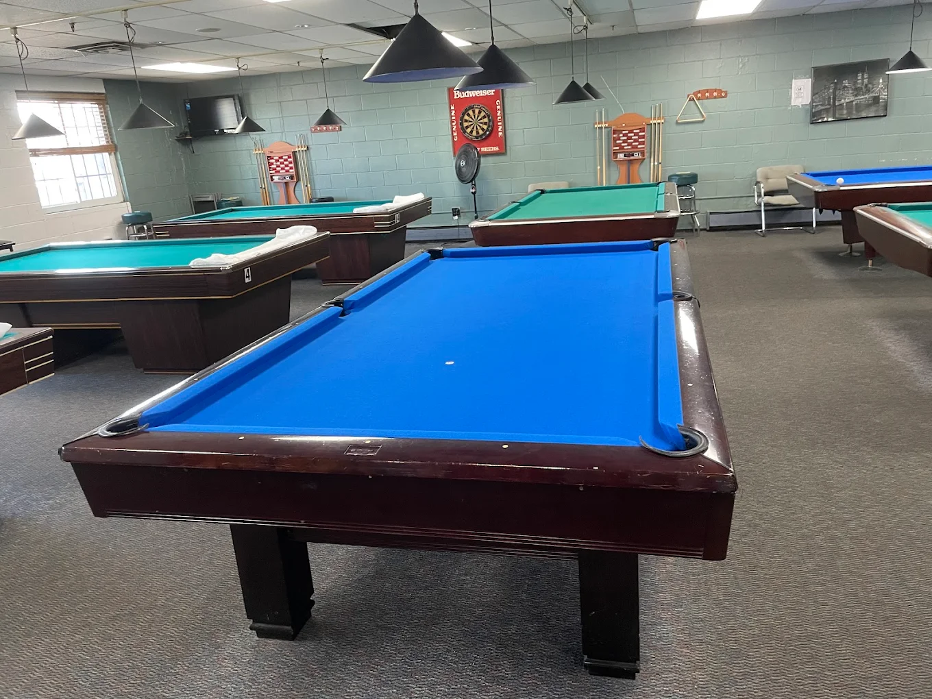 Allston Billiards pool hall exterior/interior
