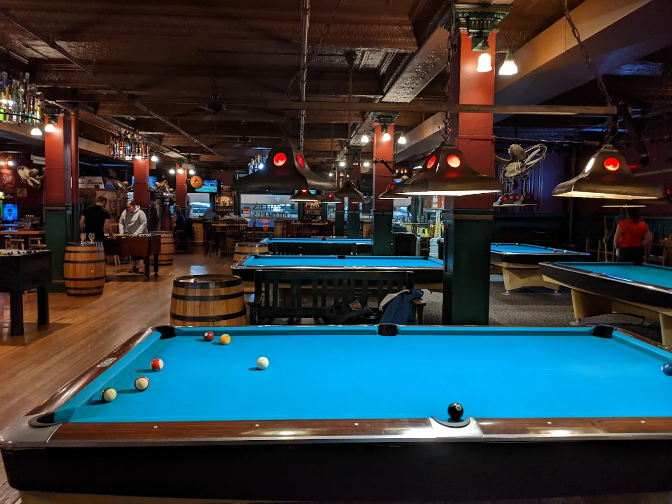 Smith's Billiards pool hall exterior/interior