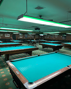 The Fan Club pool hall exterior/interior