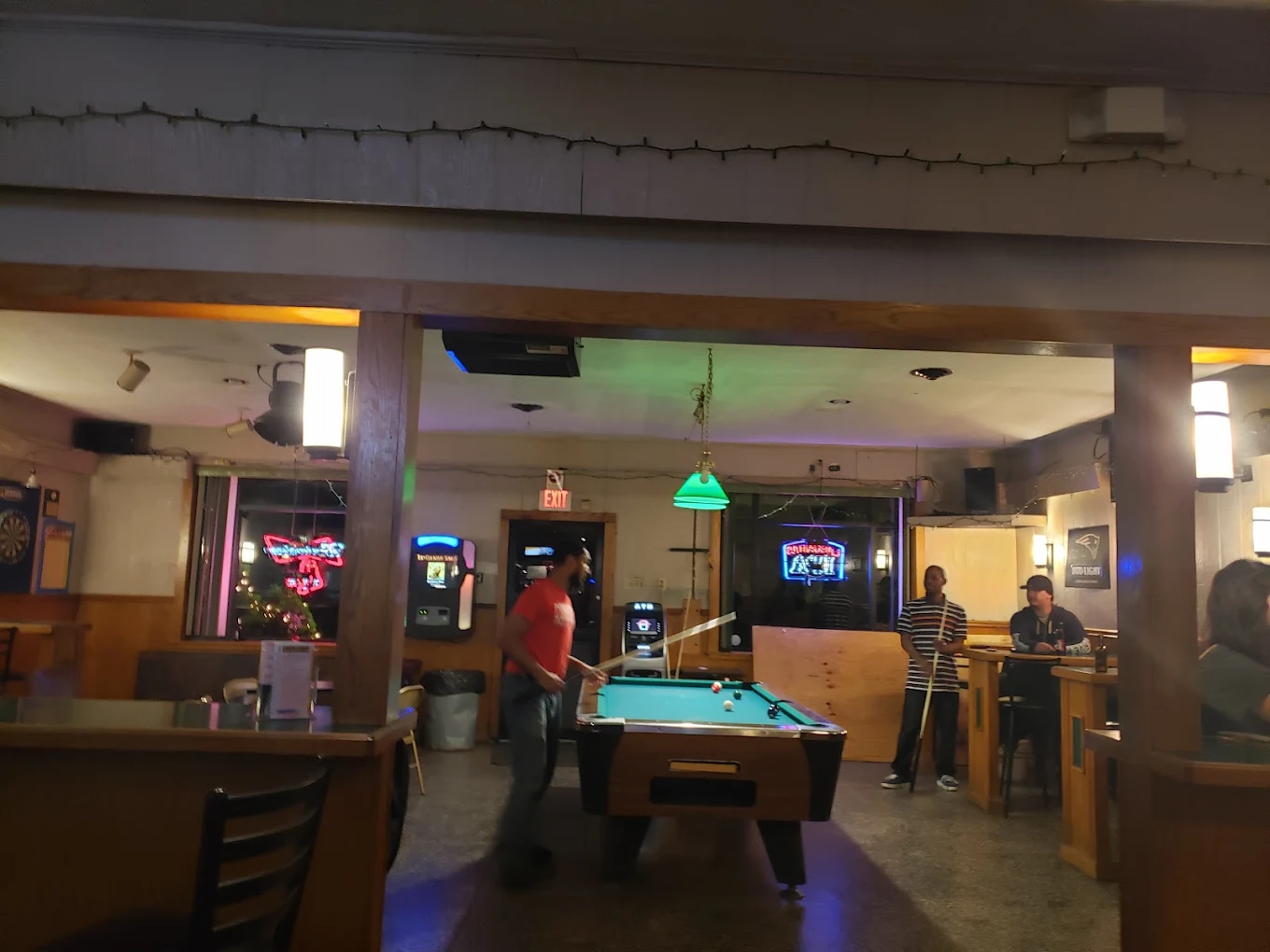 Michael's Bar pool hall exterior/interior