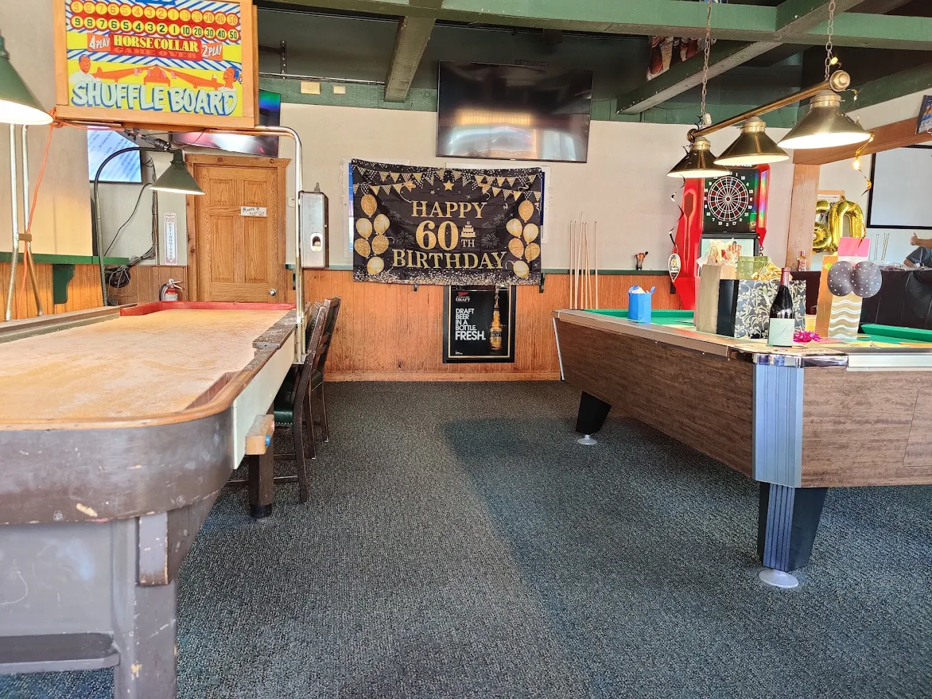 Excalibur Park pool hall exterior/interior