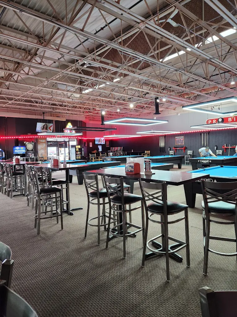 Jimmy's Pro Billiards pool hall exterior/interior