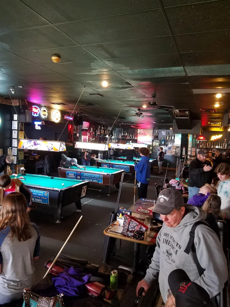 The Nickel Spot pool hall exterior/interior