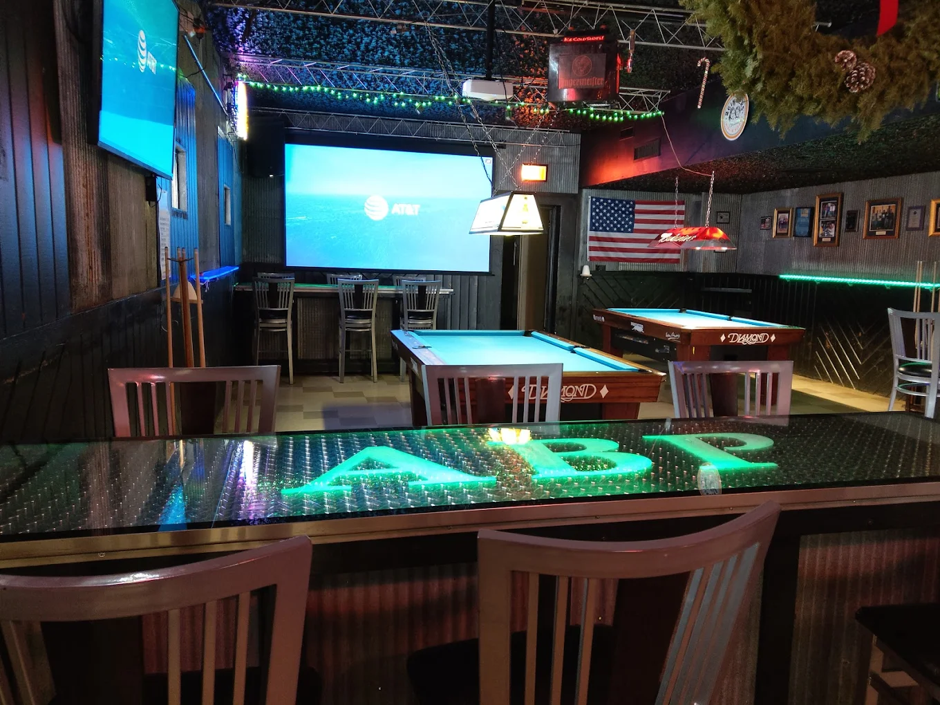 A Better Place pool hall exterior/interior