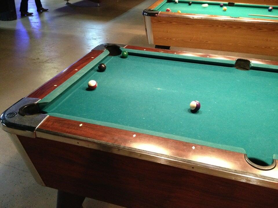 Sharp Shooters pool hall exterior/interior