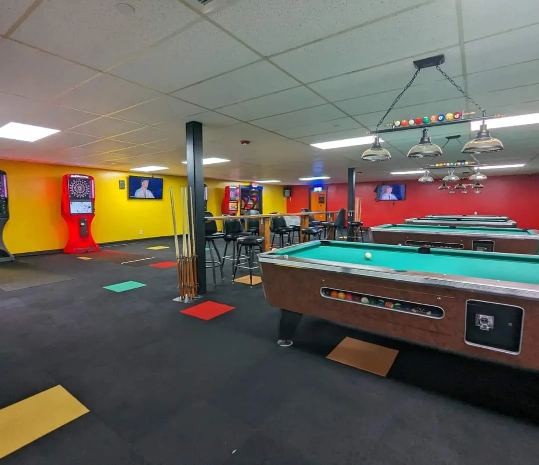 Lux Nightclub and Casino pool hall exterior/interior