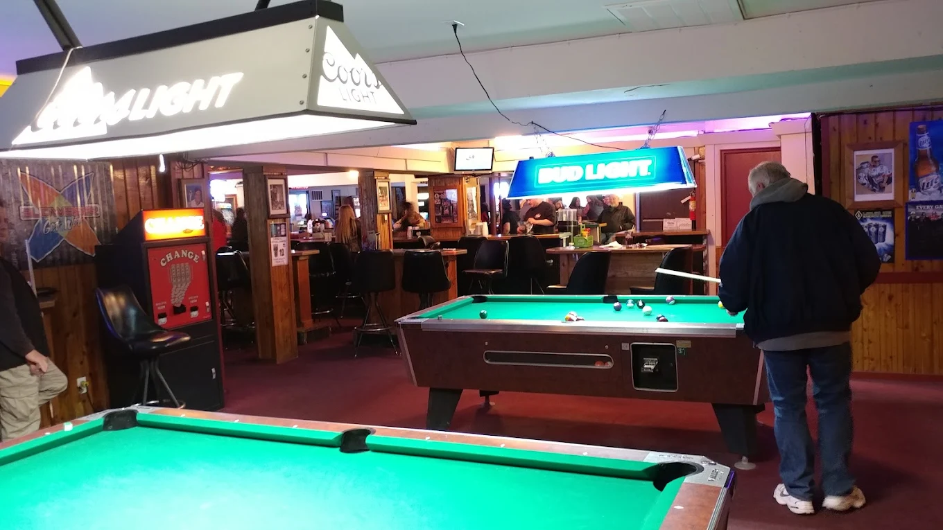 Grandstand Sports Bar and Casino pool hall exterior/interior