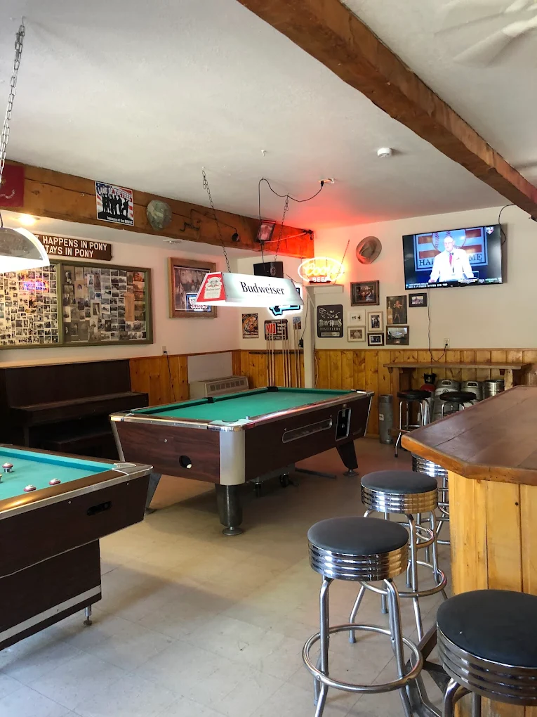 Pony Bar pool hall exterior/interior