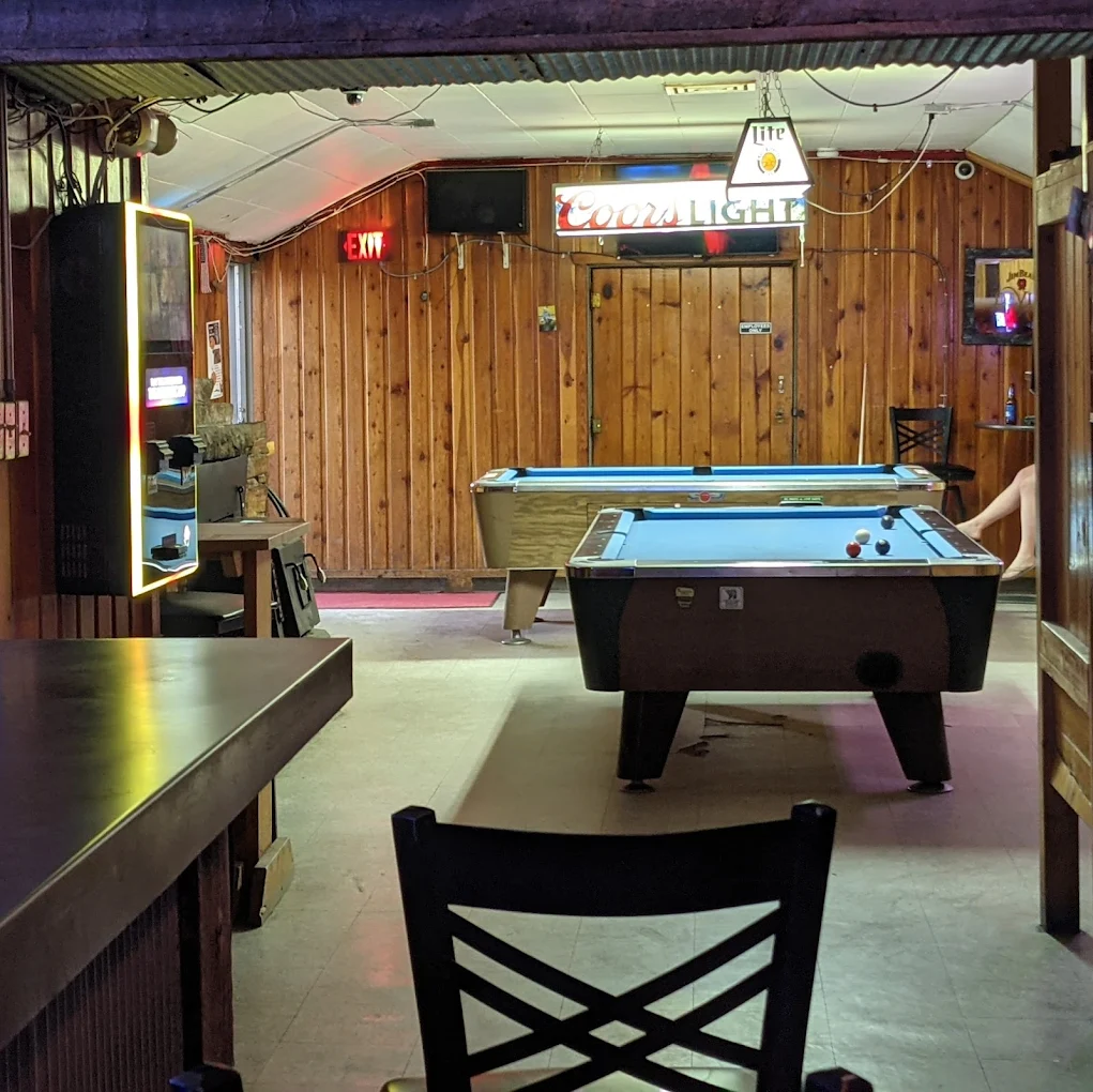 The Lane Bar pool hall exterior/interior