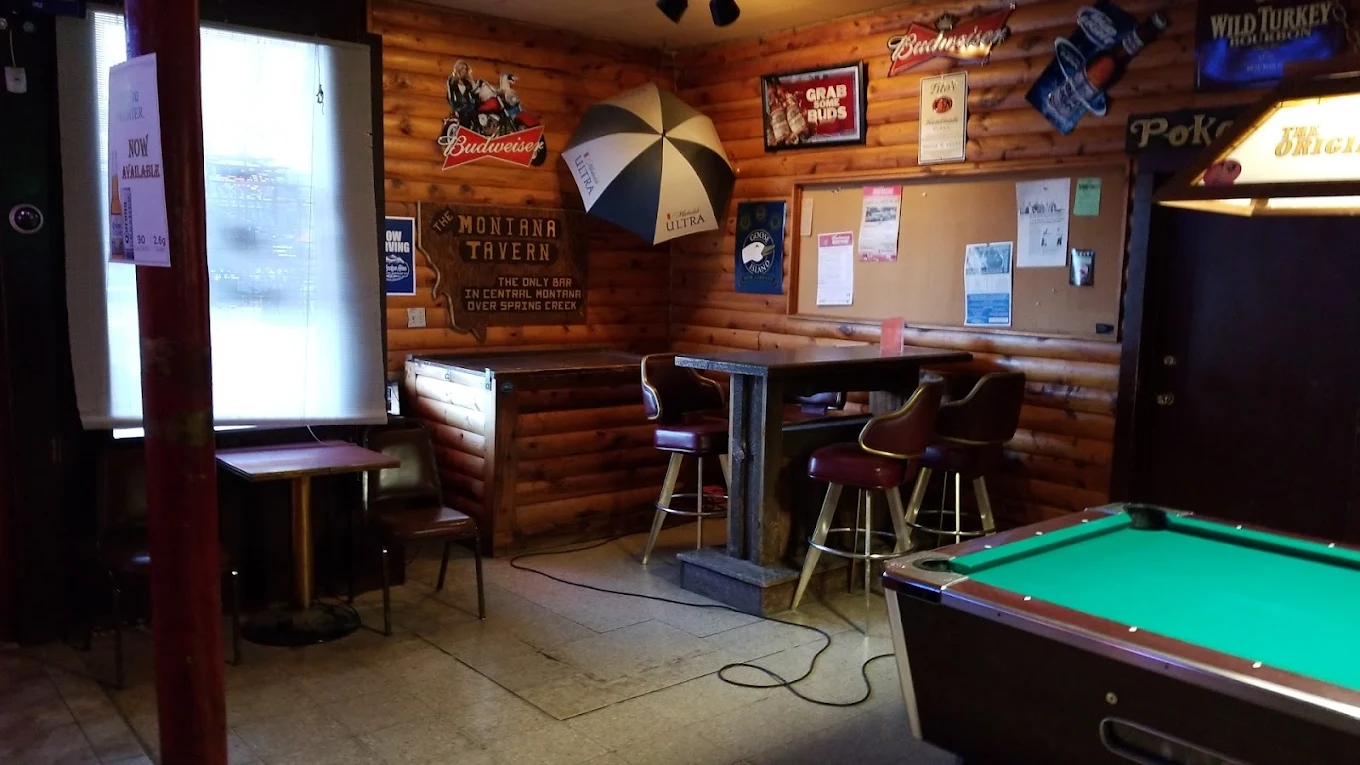Montana Tavern pool hall exterior/interior
