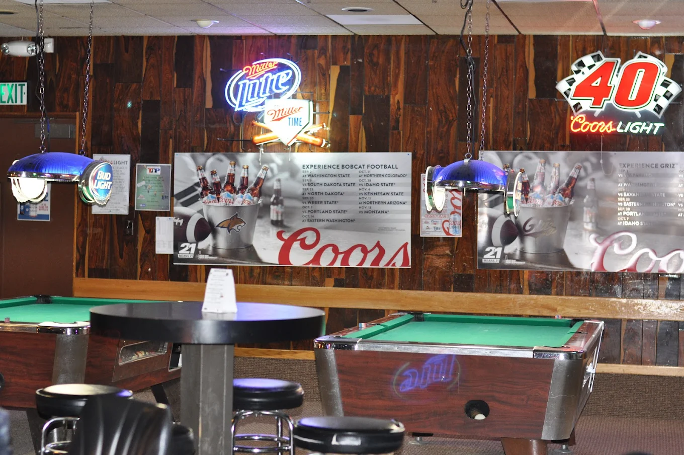 North 40 Bar pool hall exterior/interior