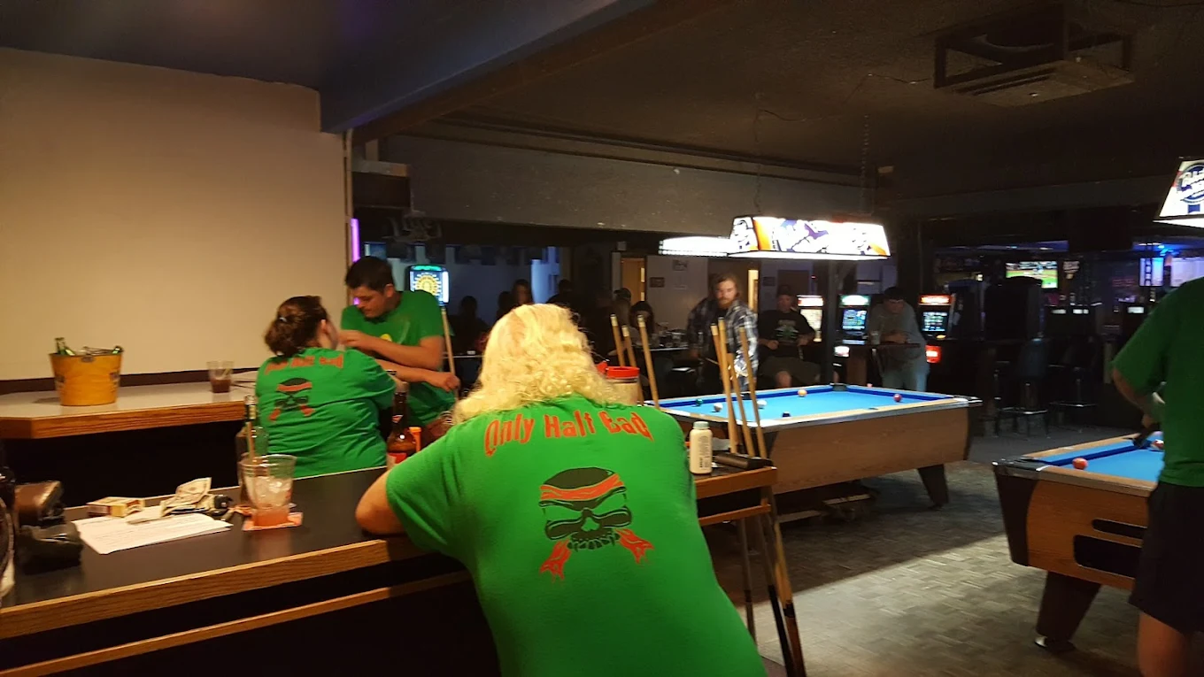 Black Eagle Country Club pool hall exterior/interior