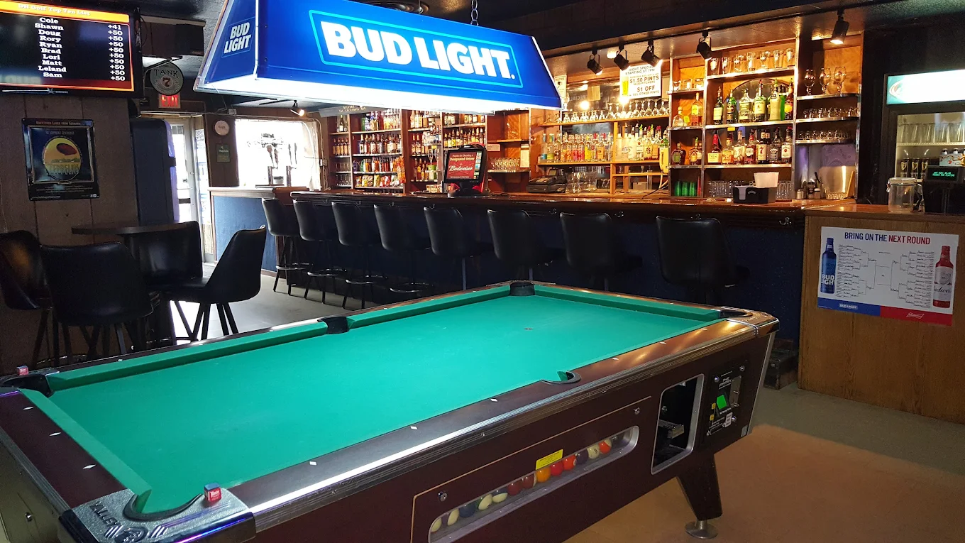 California Bar pool hall exterior/interior