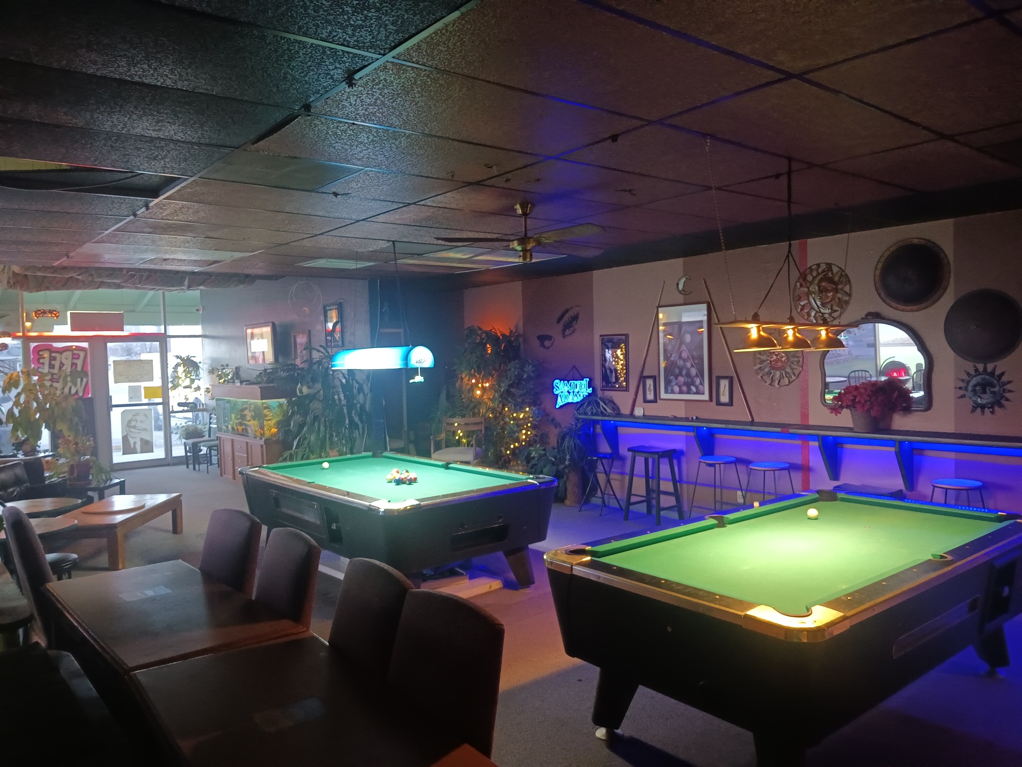 Vassar Lounge pool hall exterior/interior