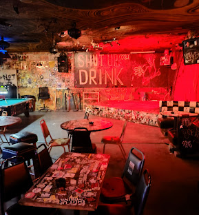 Double Down Saloon pool hall exterior/interior