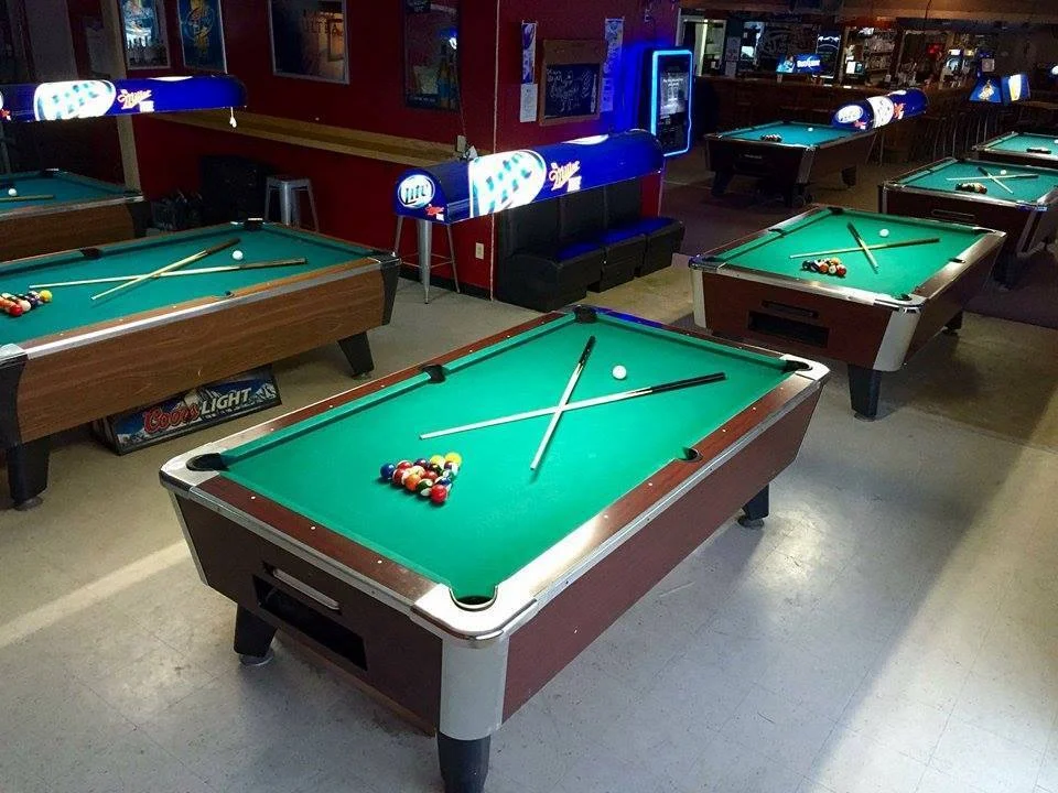 AJ's Sports Bar & Grill pool hall exterior/interior