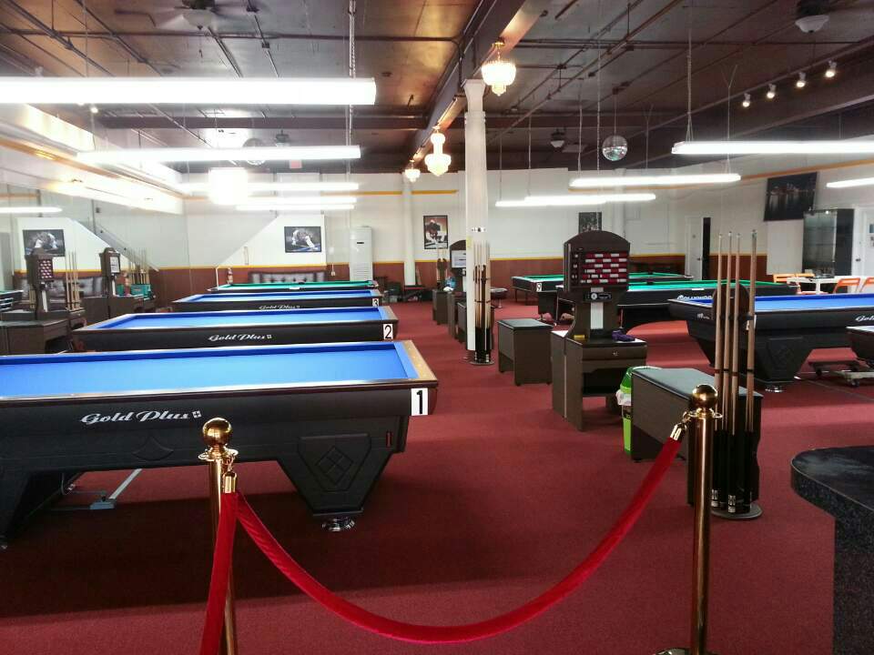 Grand Billiard pool hall exterior/interior