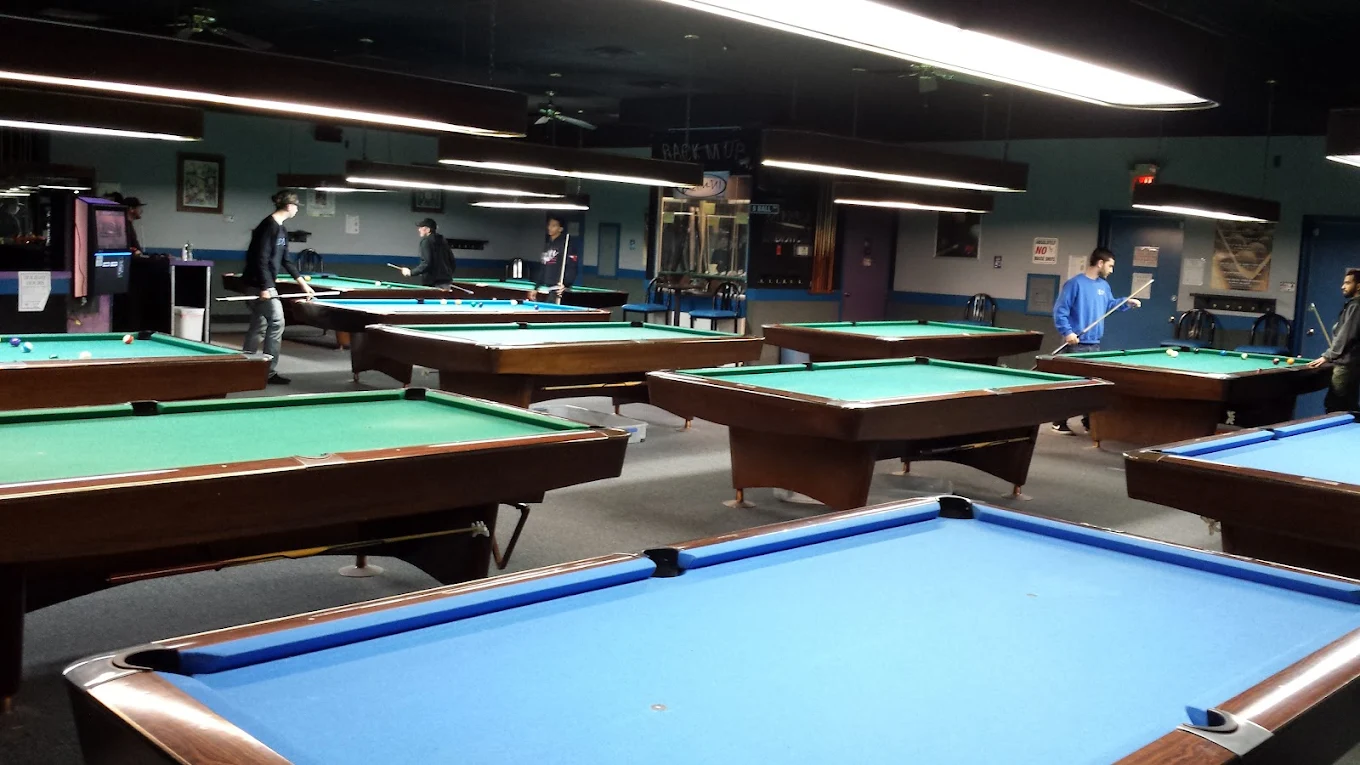 Qball Billiards pool hall exterior/interior