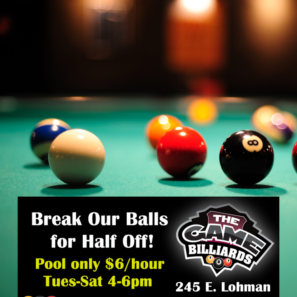 The Game Billiards pool hall exterior/interior
