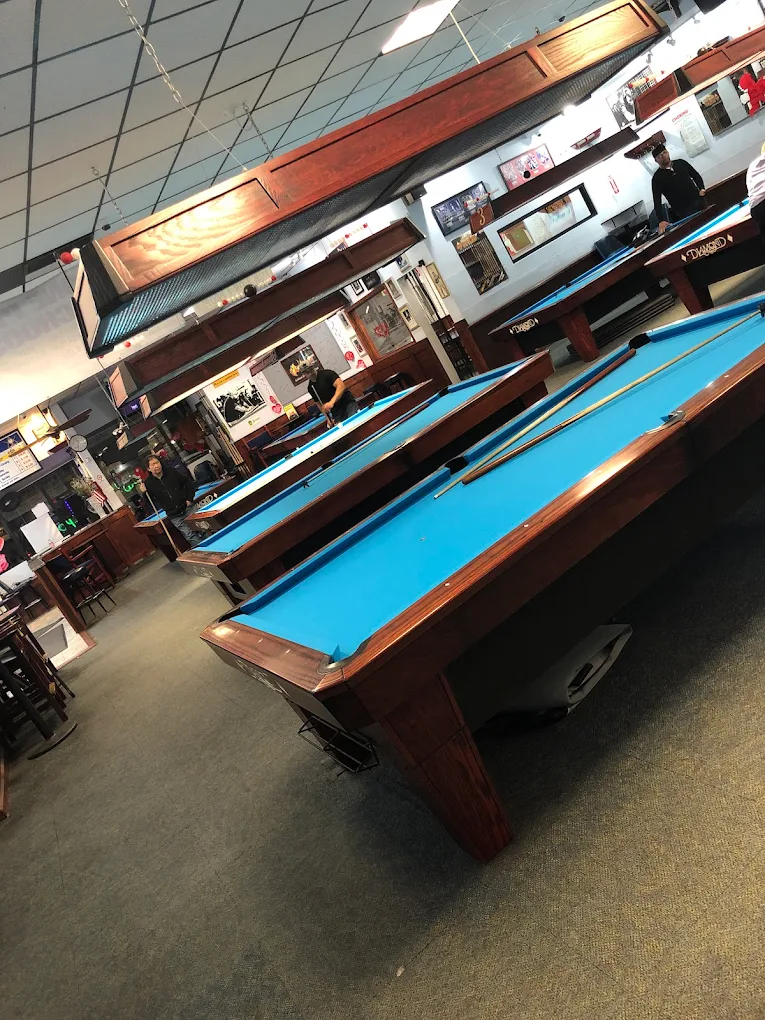 Gotham City Billiards pool hall exterior/interior