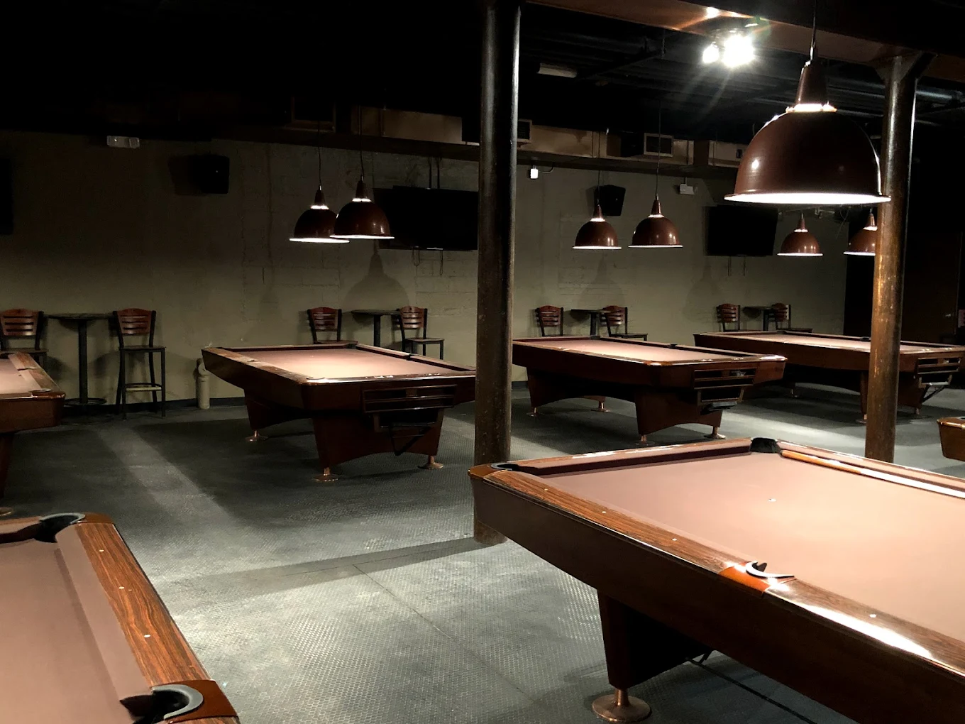 Brooklyn Billiards pool hall exterior/interior