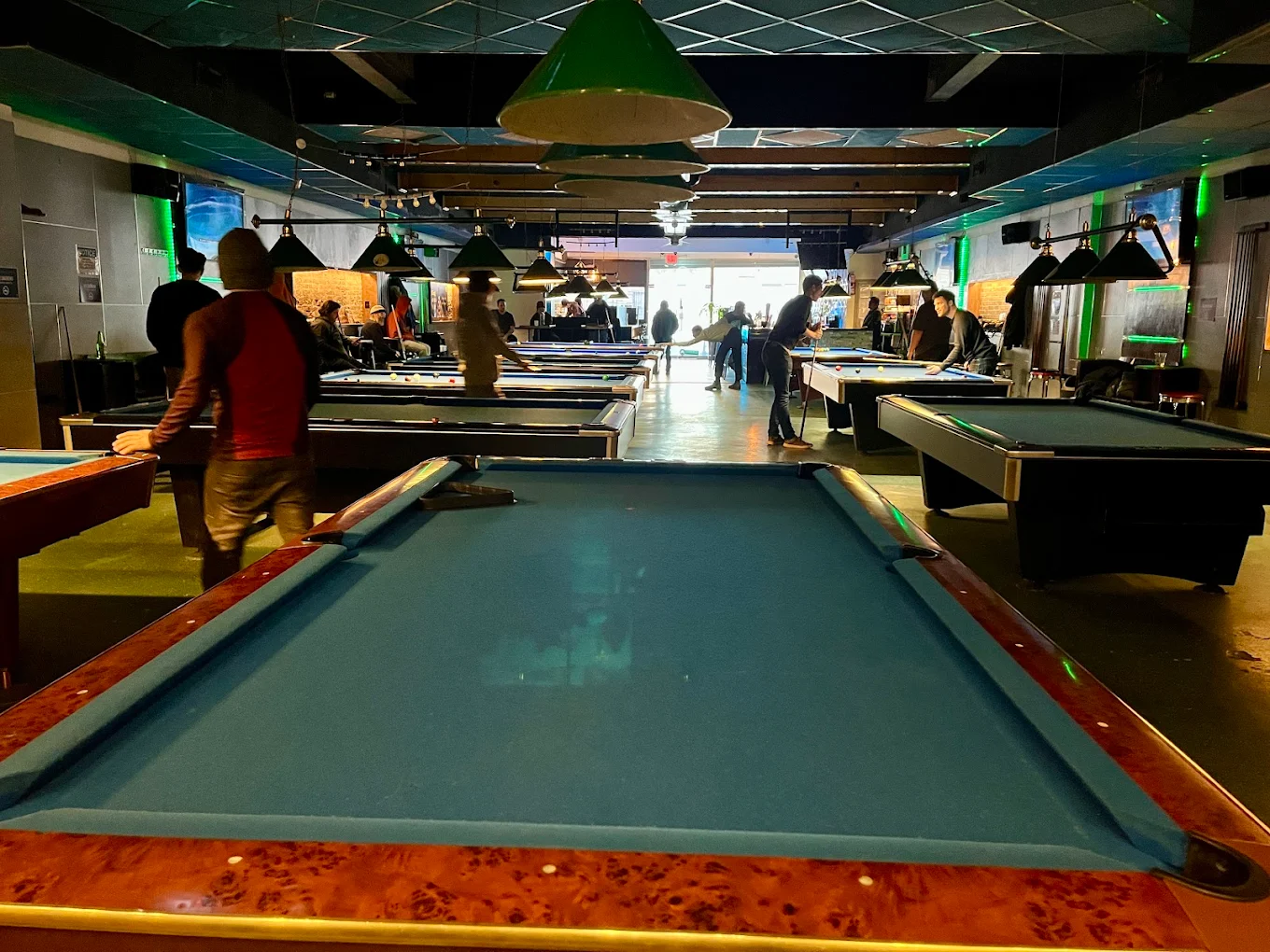 8 on Eighth pool hall exterior/interior