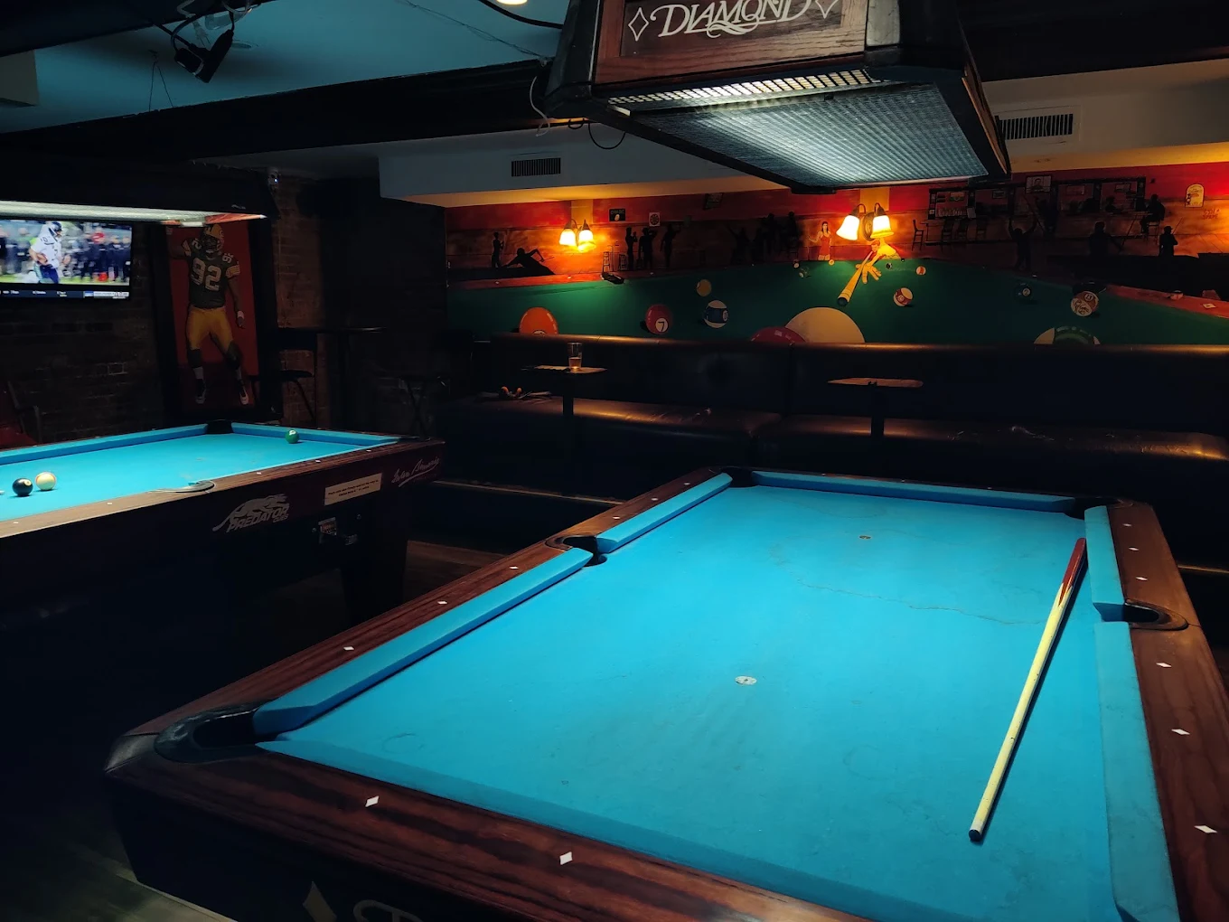 O'Hanlon's Bar pool hall exterior/interior