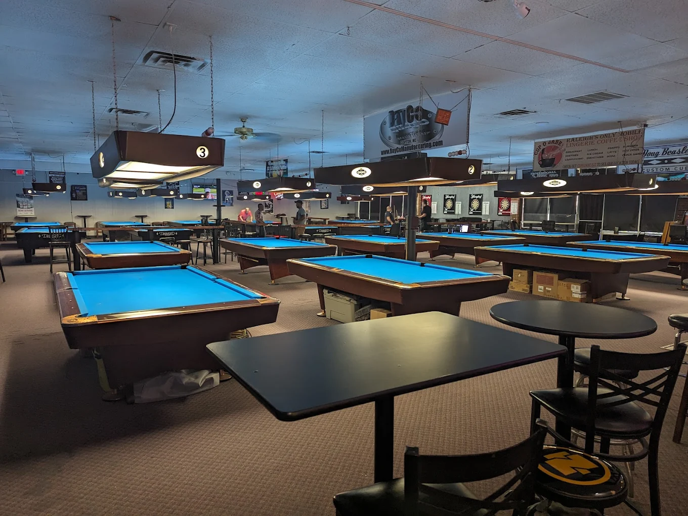 Brass Tap & Billiards pool hall exterior/interior