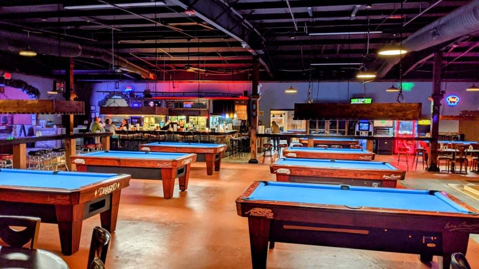 Rock House Grill and Billiards pool hall exterior/interior