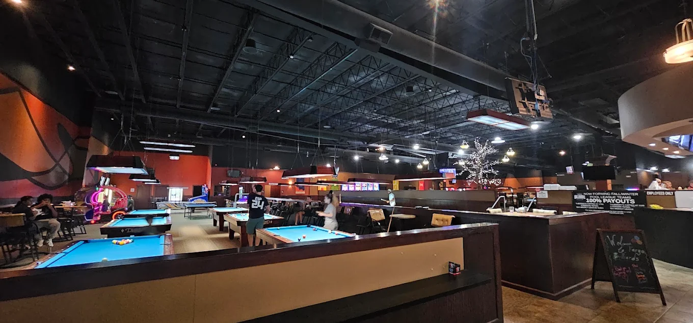Fargo Billiards &and Gastropub pool hall exterior/interior
