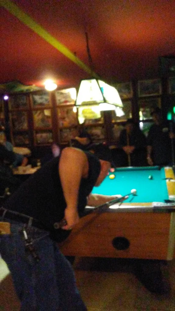 Hitchin Post Bar pool hall exterior/interior