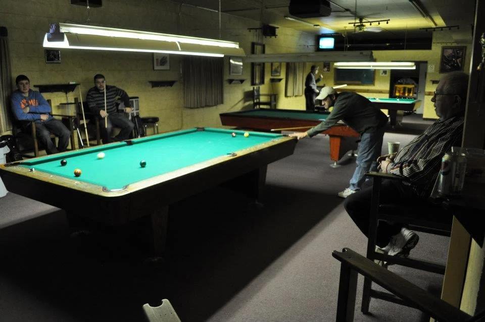 River City Billiards pool hall exterior/interior