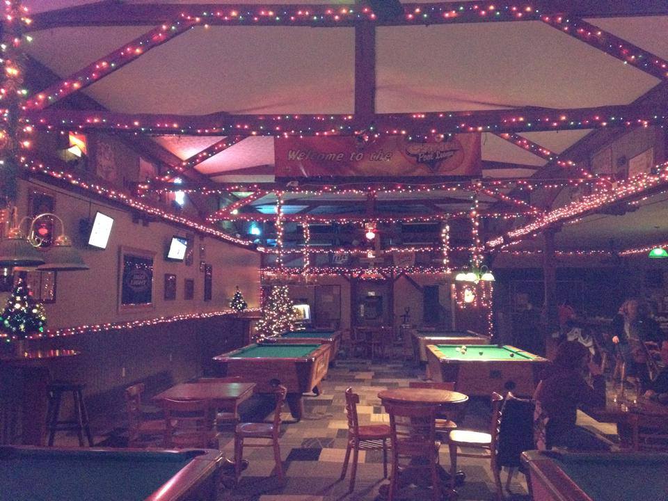 The Garden Inn pool hall exterior/interior