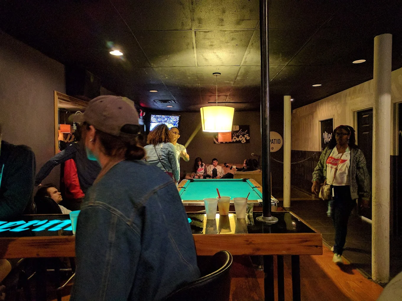 Village Idiot pool hall exterior/interior