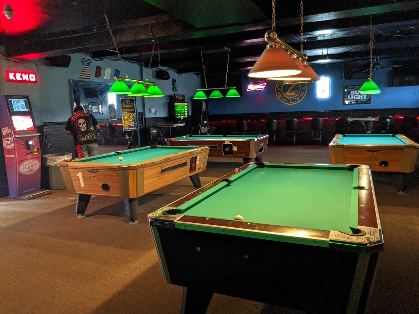 Zodiac Bar pool hall exterior/interior