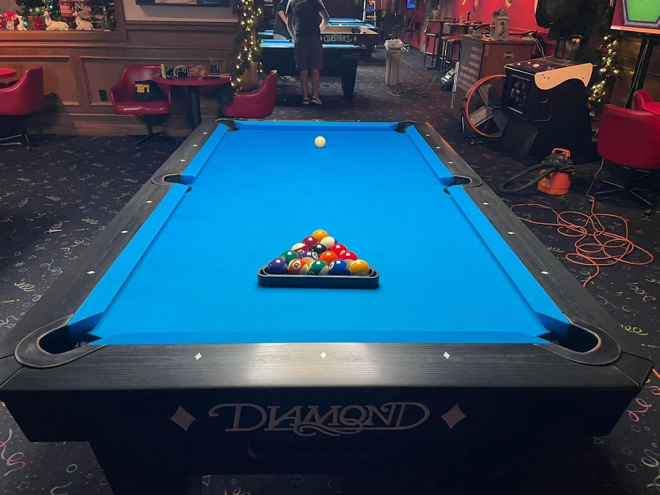 Enzone OKC pool hall exterior/interior