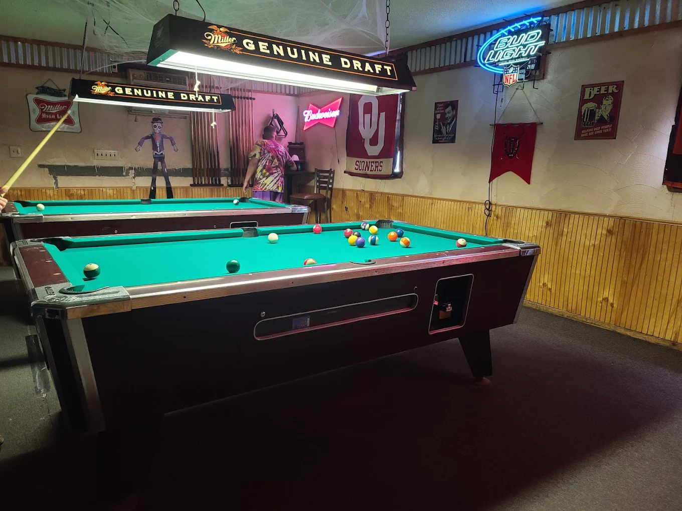 The Castle pool hall exterior/interior