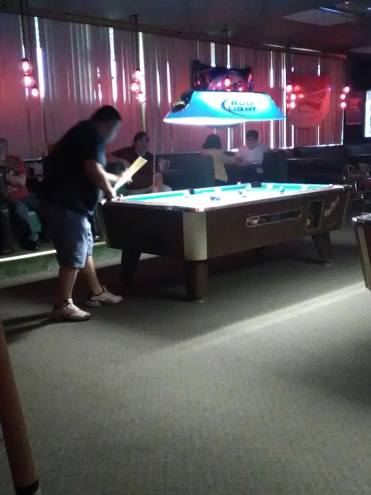 Mr Luckys pool hall exterior/interior
