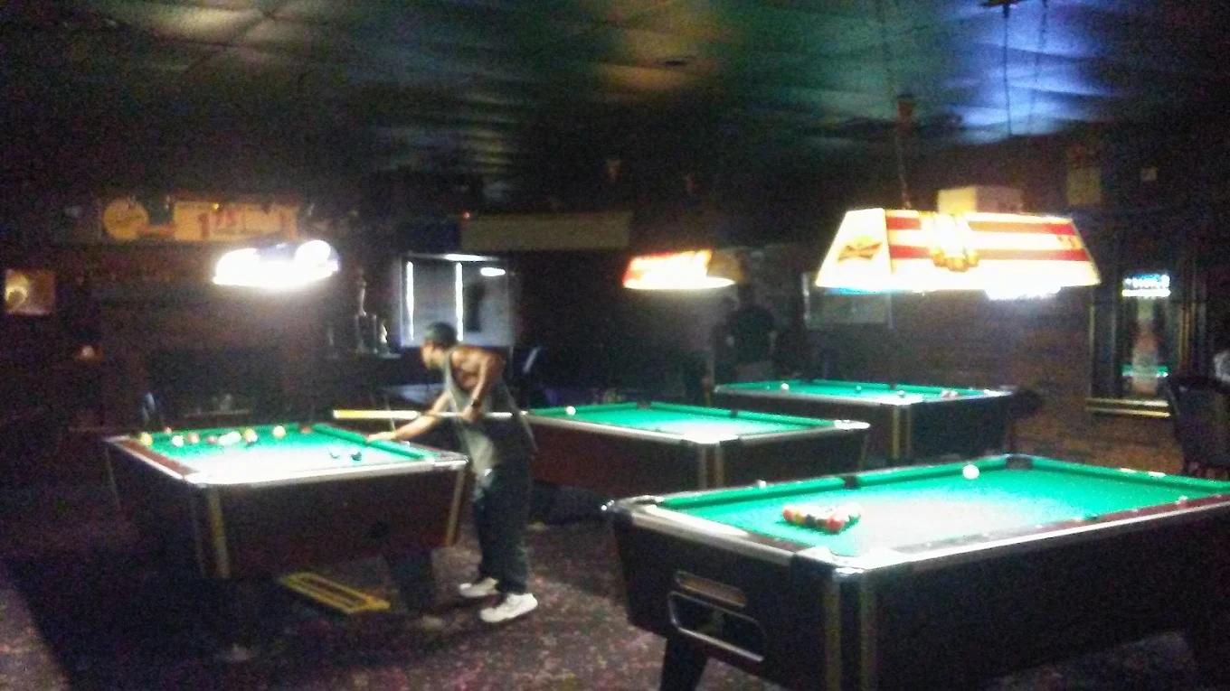 Jim's Sunset Bar pool hall exterior/interior