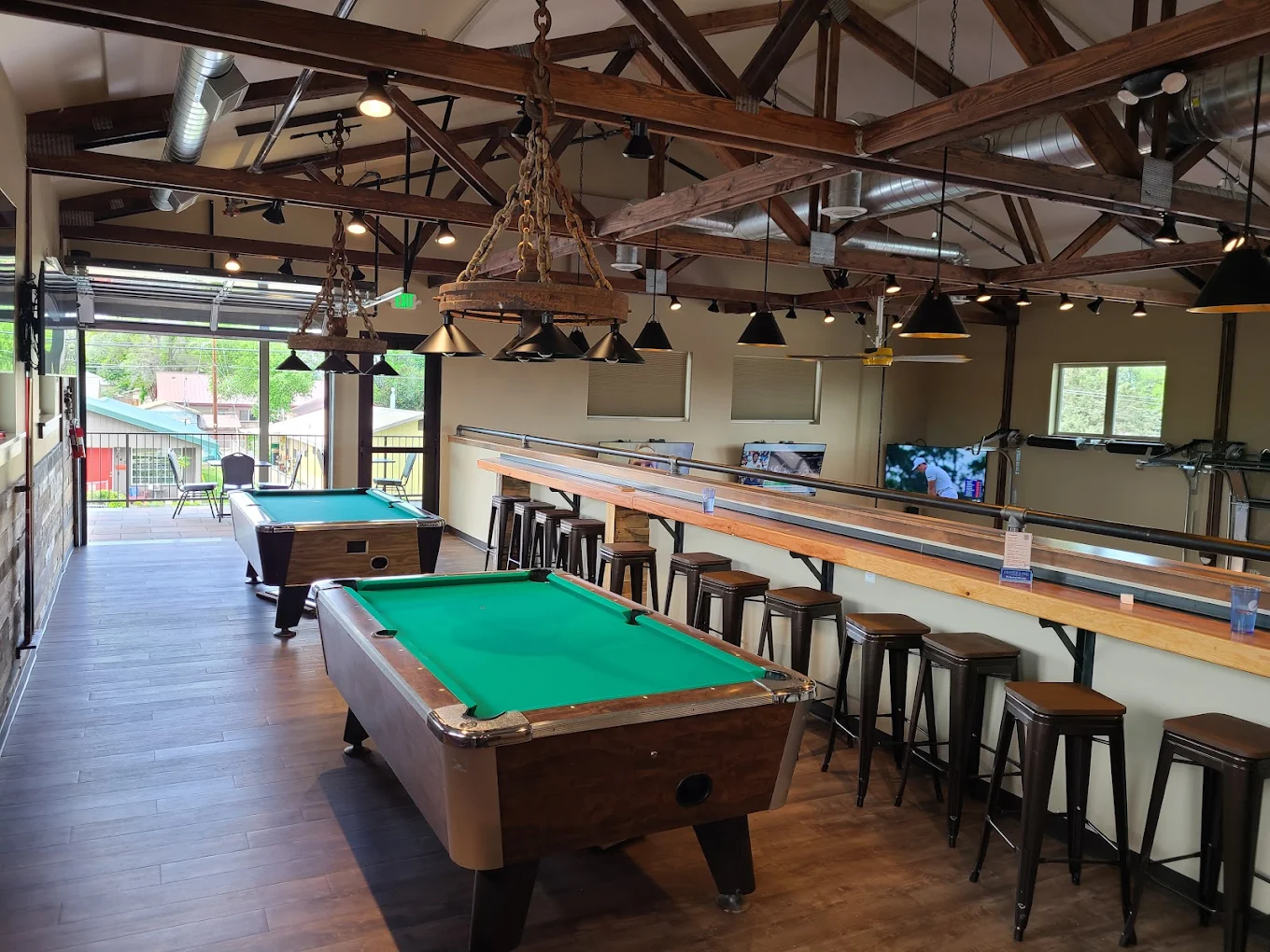 Otto's Landing pool hall exterior/interior