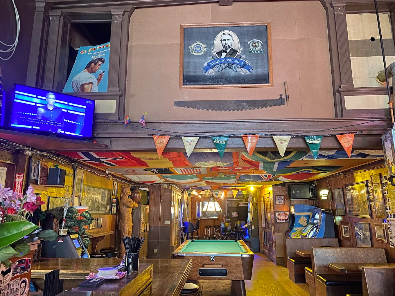 Wildwood Saloon pool hall exterior/interior